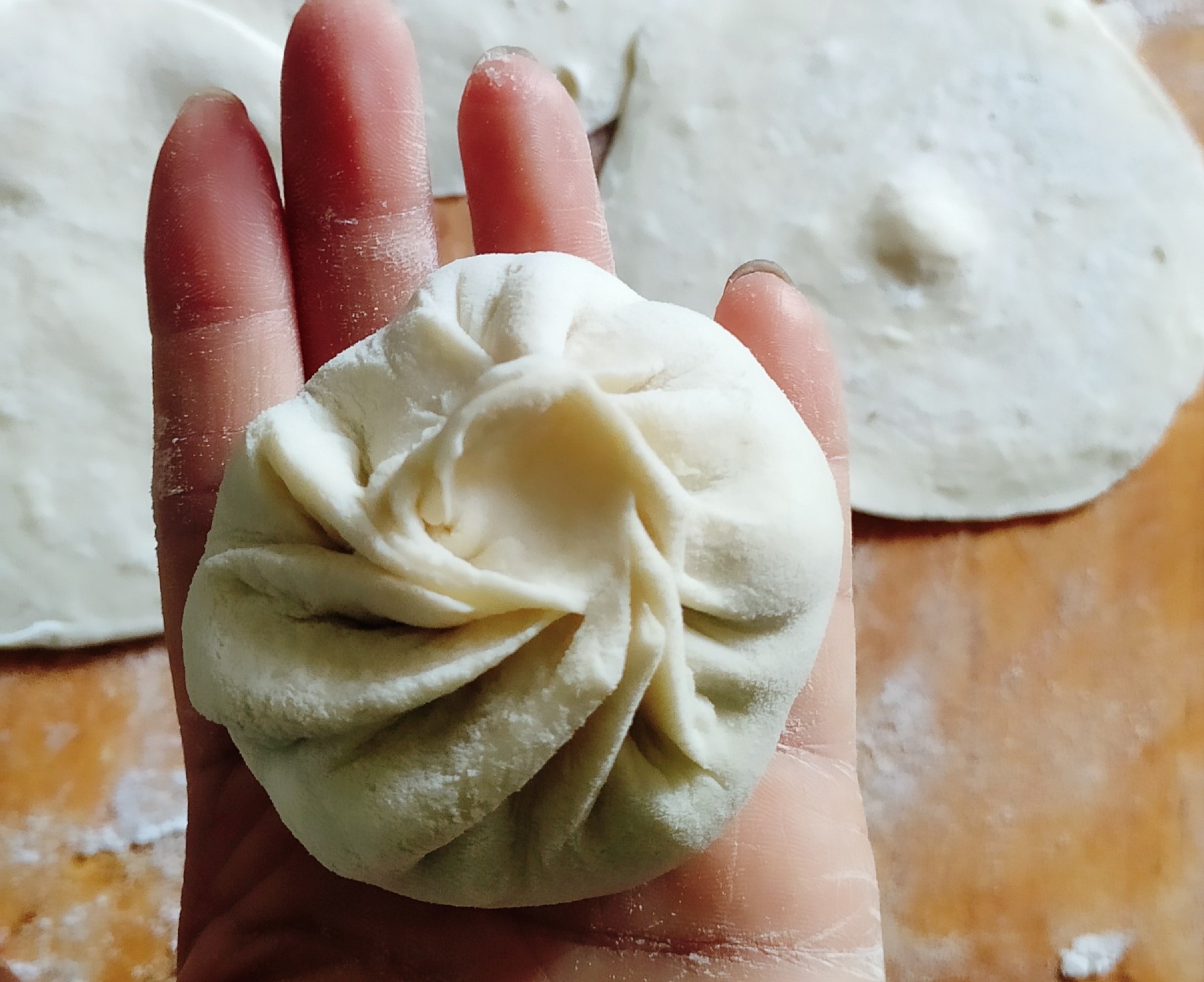 Cabbage Pork Fried Bun recipe