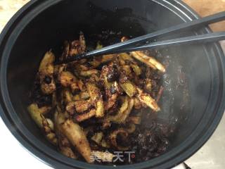 Grilled Eggplant Strips with Dace in Black Bean Sauce recipe