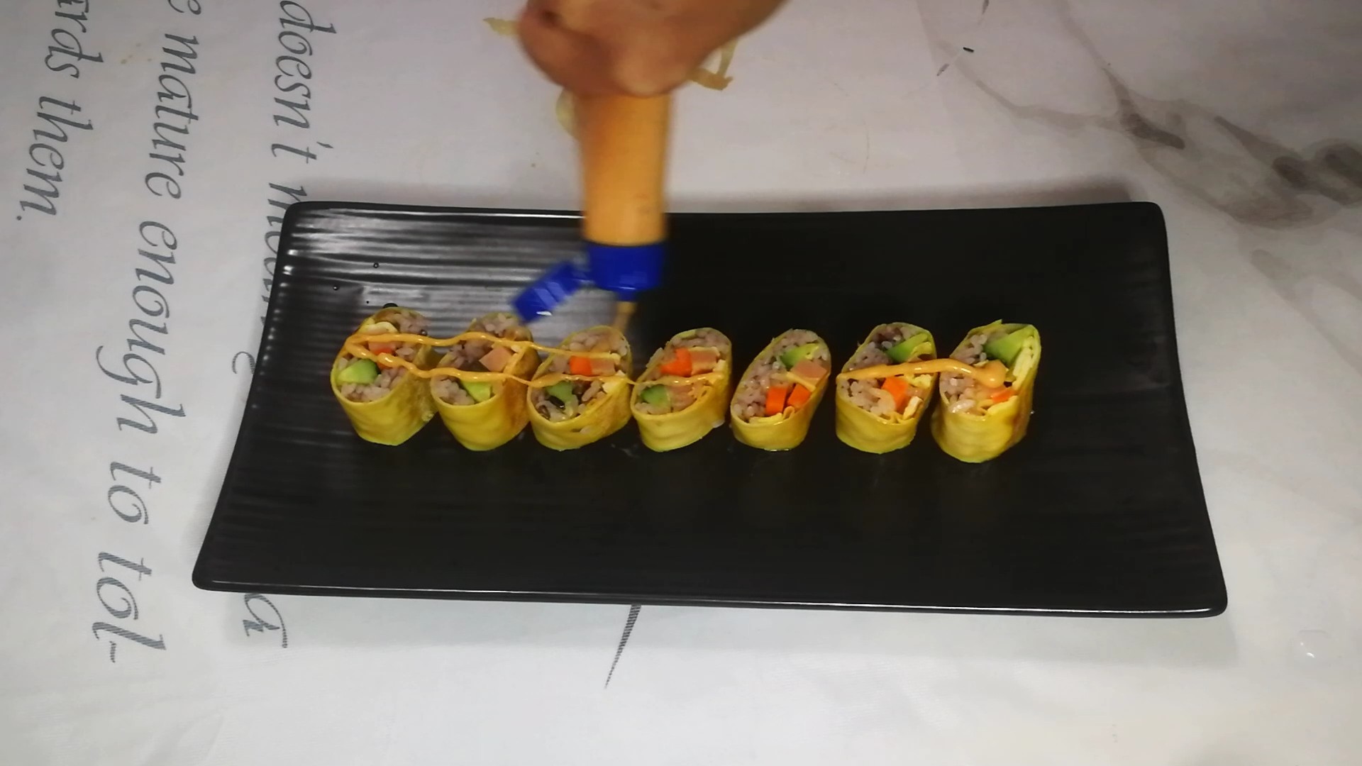 Multigrain Bean Flavor Sushi Roll recipe