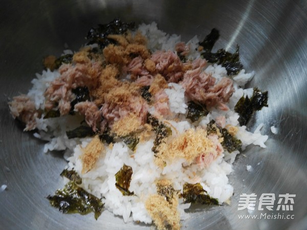 Tuna Pork Floss Rice Ball recipe