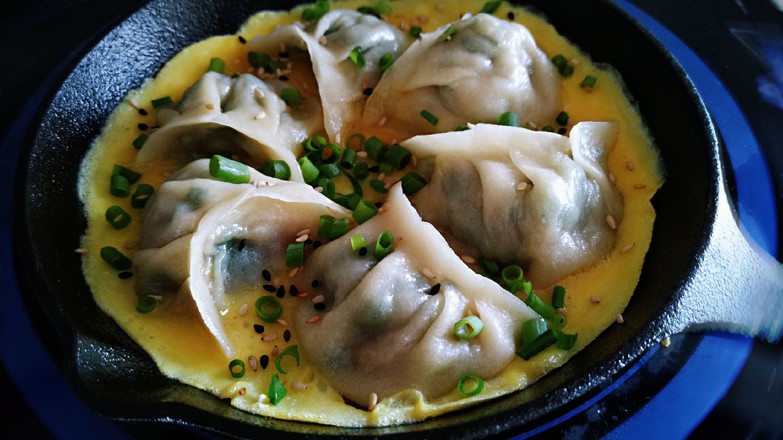 Fried Egg Hug Dumplings recipe