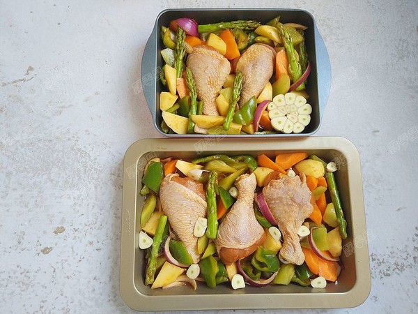 Grilled Chicken Drumsticks with Seasonal Vegetables recipe
