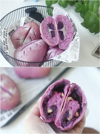 Duoduo Purple Sweet Potato Mochi Soft Ou Bun recipe