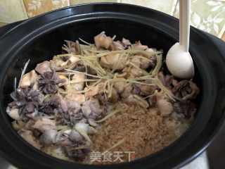 Black Music Casserole Chicken Claypot Rice recipe