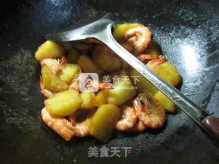 Fried Shrimp with Potatoes recipe