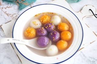 Colorful Glutinous Rice Balls recipe