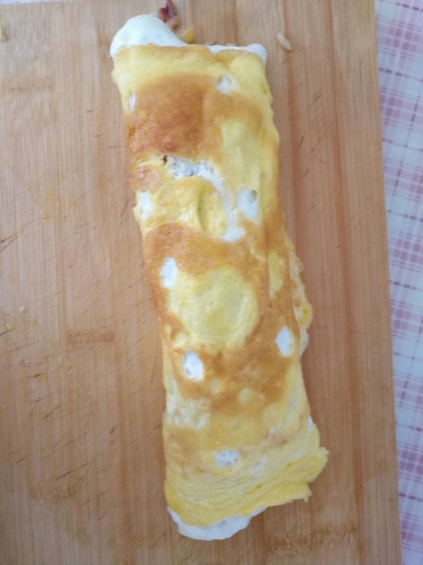 Polka Dot Omelet Rice recipe