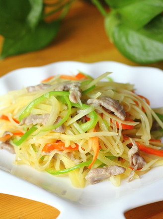 Fried Pork with Shredded Potatoes recipe