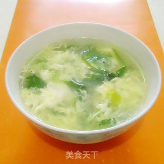 Celery Leaf Egg Soup recipe