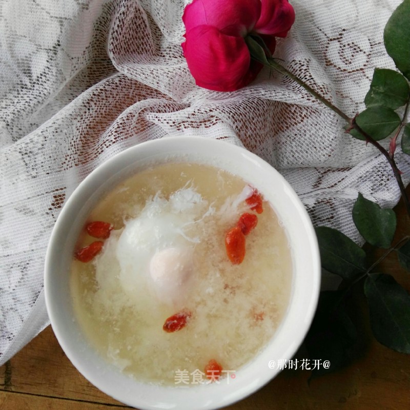 Rice Wine Poached Egg recipe