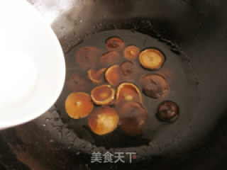 Braised Rapeseed with Mushrooms recipe