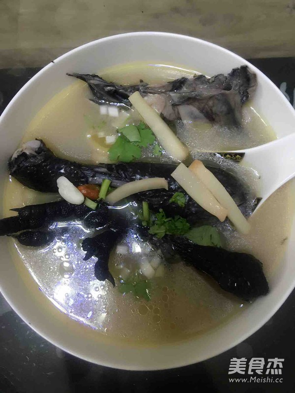 Black Chicken and Snail Soup recipe