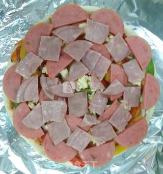 Ham and Pepper Pizza recipe