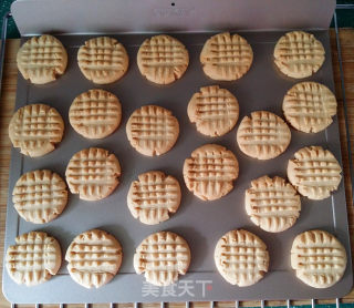 Peanut Butter Grid Cookies recipe
