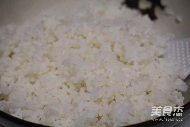 Fried Rice with Olive Vegetable Okra recipe