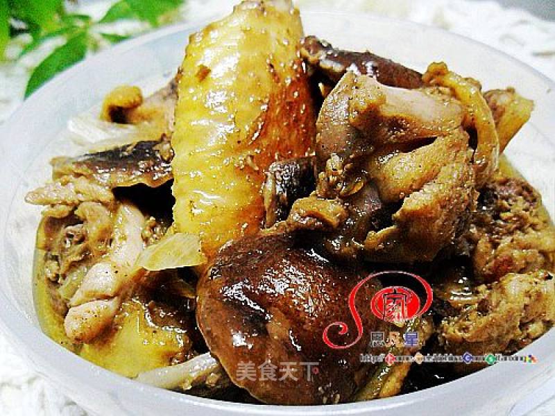 Shacha Flavor---grilled Mushroom Chicken