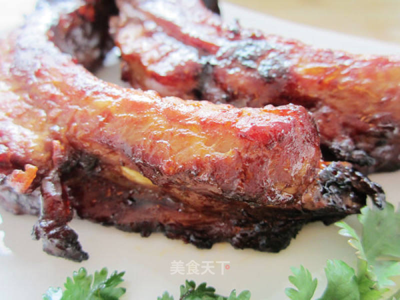 Grilled Pork Ribs with Sauce recipe
