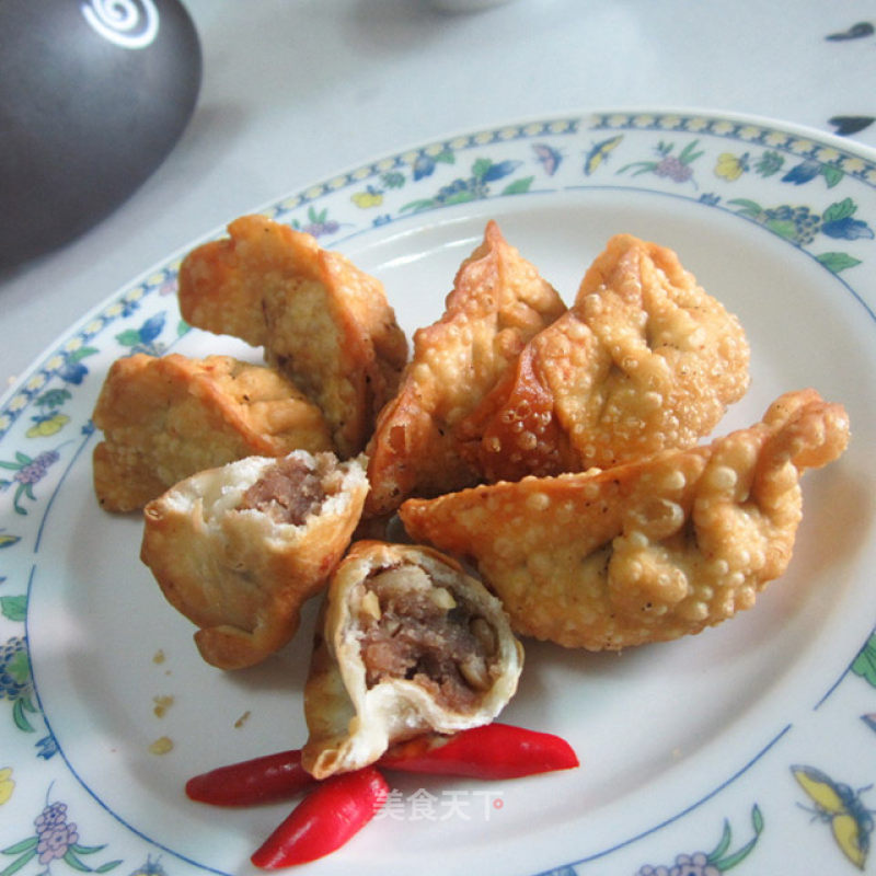 Fried Peanut and Bean Paste Dumplings recipe