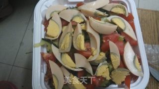 Egg and Vegetable Salad with Thousand Island Sauce recipe