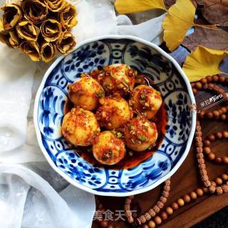 Potato Meatballs with Sauce recipe
