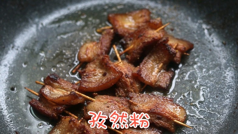 Spicy Toothpick Pork Belly recipe