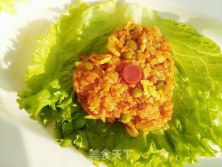 #trust之美#stuffed Rice and Fried Rice with Red Pepper Sauce recipe