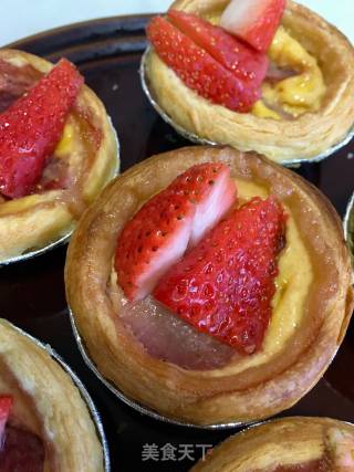 "oven Dish" Strawberry Egg Tart recipe