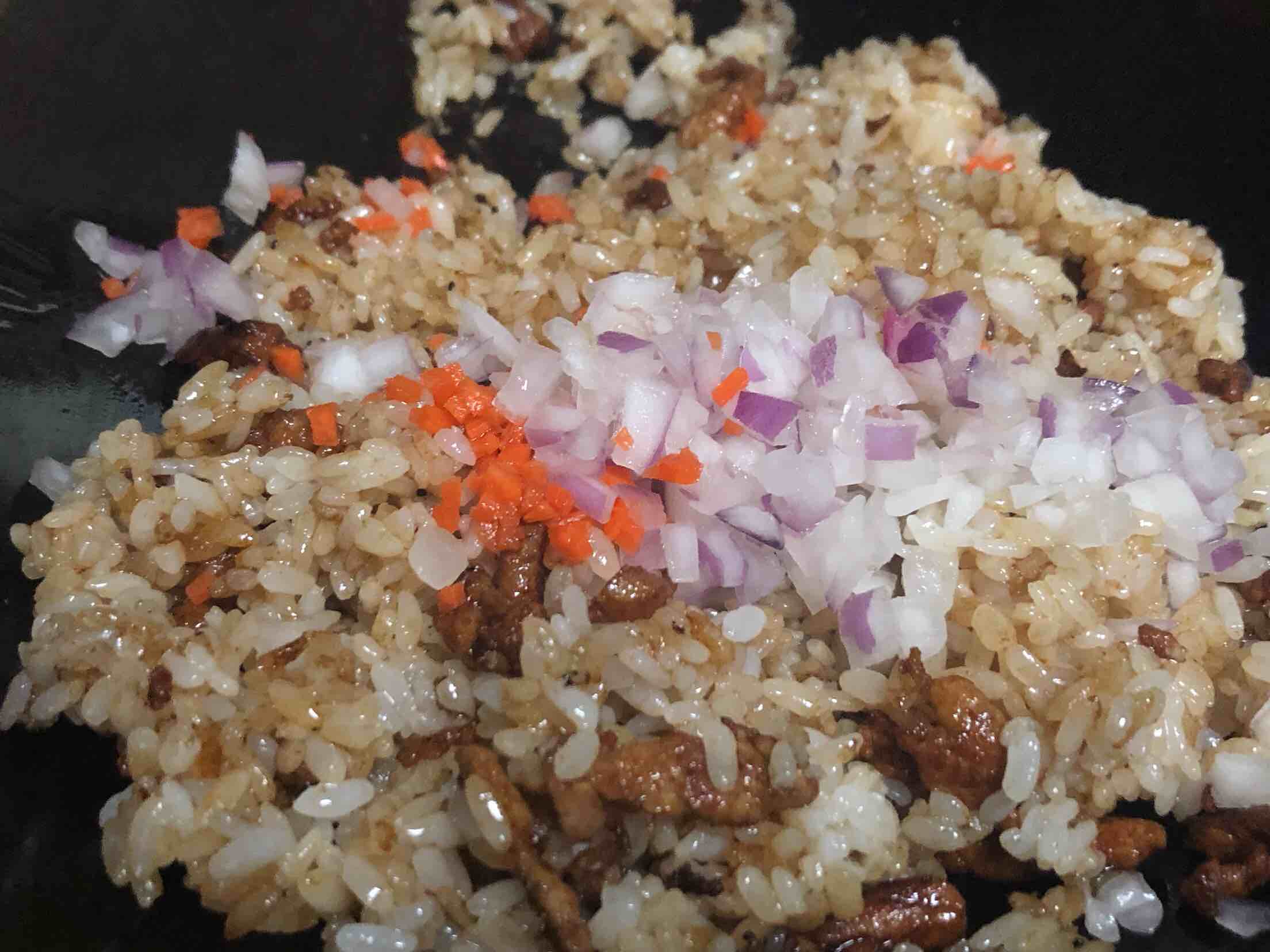 Fried Rice with Shredded Pork recipe