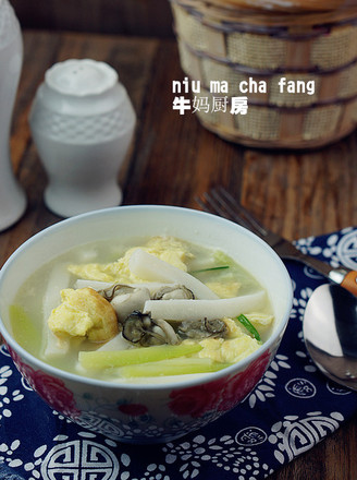 Sea Oyster Egg Soup Rice Cake