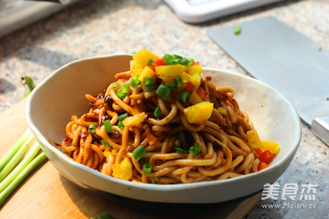 Guizhou Tempeh Spicy Sauce Noodles recipe