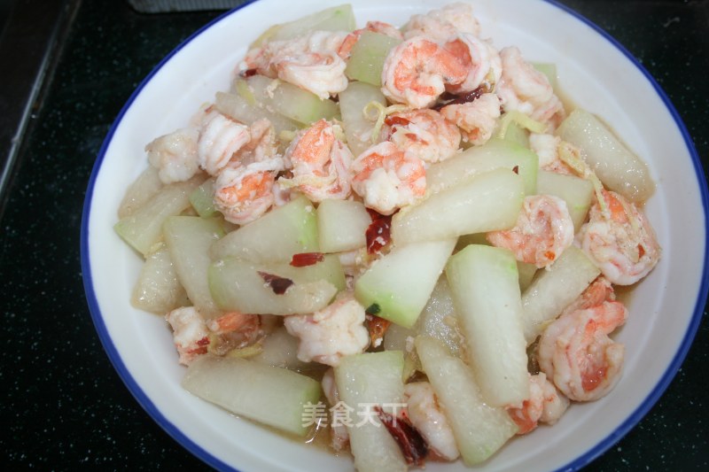 Shrimp and Winter Melon Strips recipe