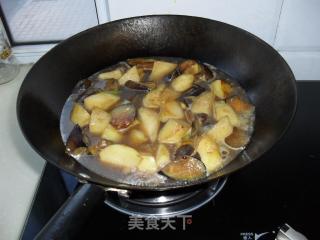 Stewed Potato Pieces and Eggplant Pieces recipe