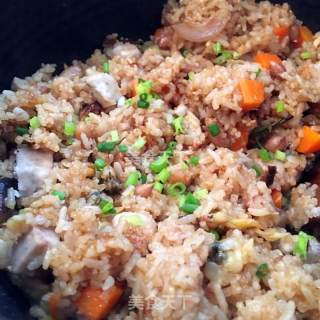 Taro Seafood Salty Rice recipe