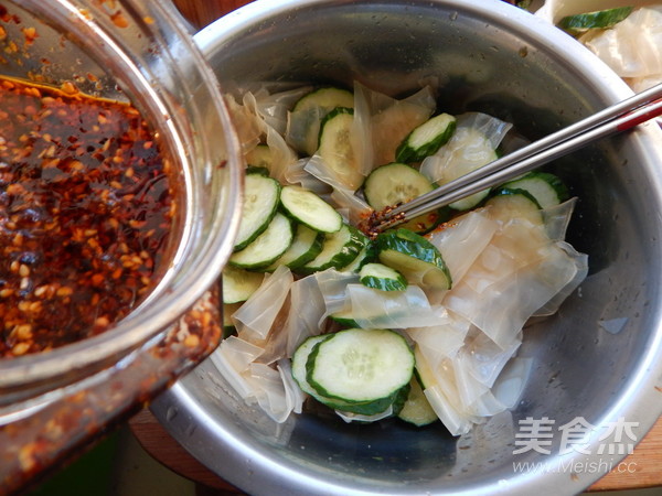 Cucumber Chilled Vermicelli recipe