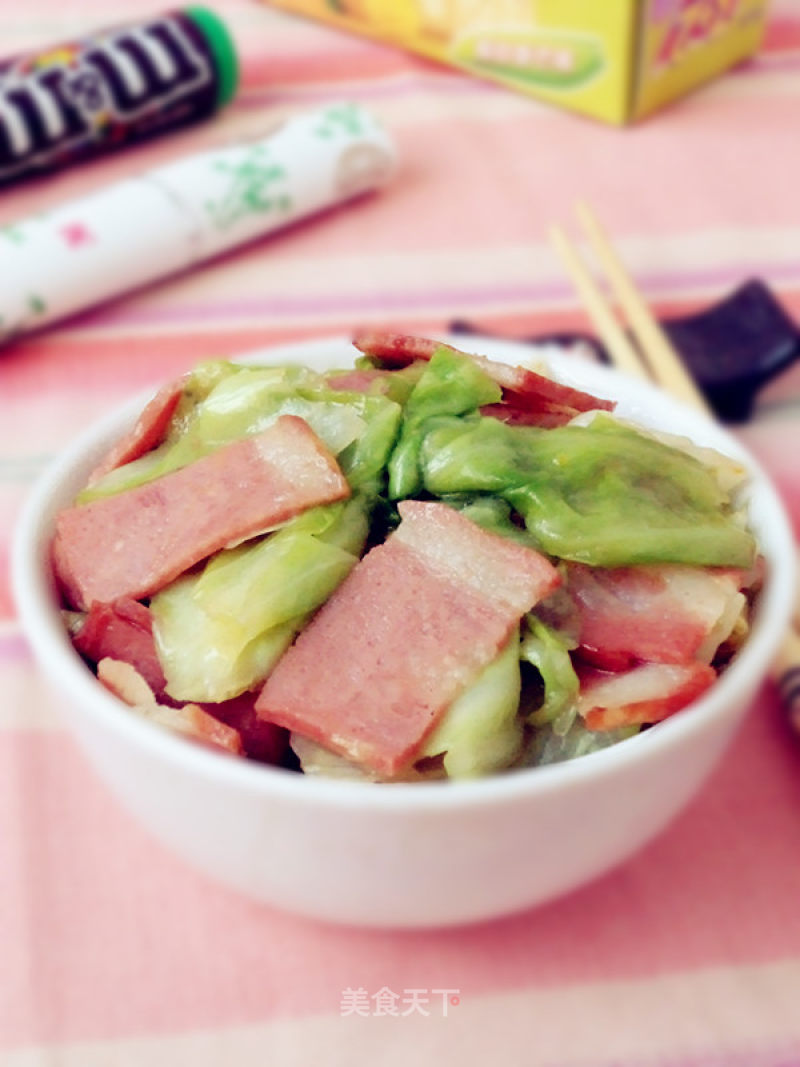 Stir-fried Cabbage with Bacon recipe
