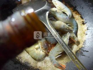 Stir-fried Large Head Shrimp with Plum Dried Vegetables and Rice White recipe