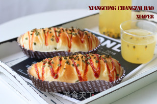 Pork Floss Sausage Bread recipe