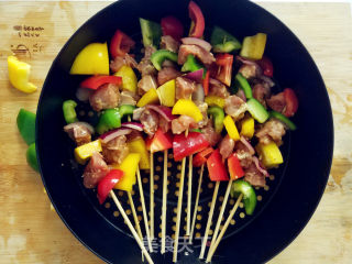 Colorful Beef Skewers recipe