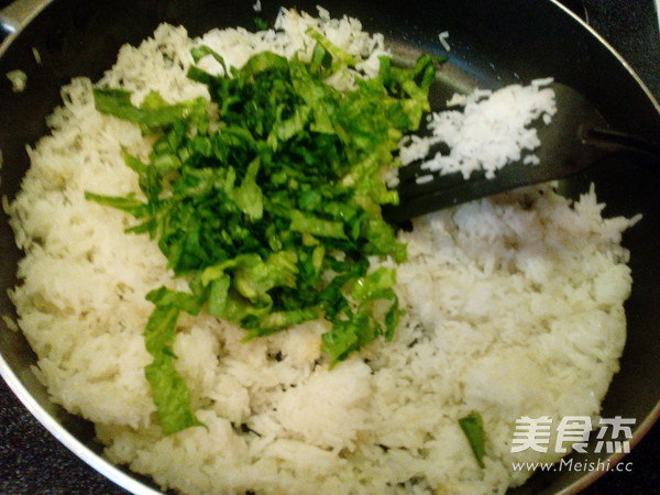 Fried Rice with Lettuce recipe