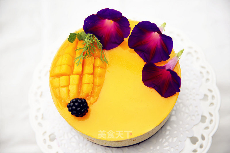 #aca烤明星大赛#mango Mousse Cake recipe
