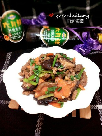 Stir-fried Pork with Mushrooms recipe