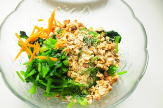 #新农健康餐厅#---walnut Spinach Tower recipe