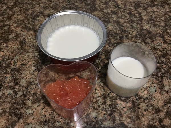 Grapefruit Milk Pudding recipe