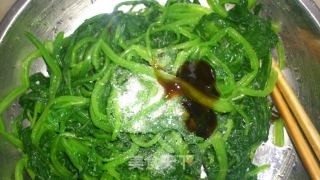 [ma Ma Small Kitchen] Spinach recipe