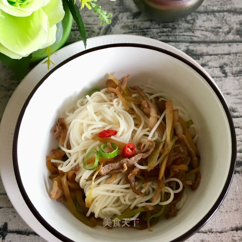 "mustard Pickled Mustard" Pork Noodles recipe