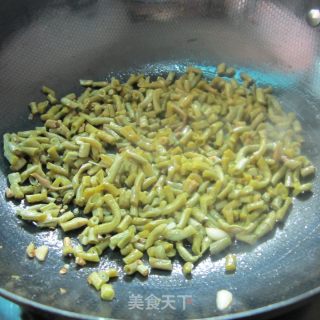 Stir-fried Bacon with Salted Beans recipe