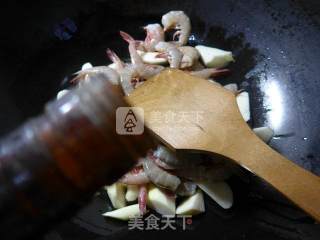 Fried Sea Prawns with Rice White recipe