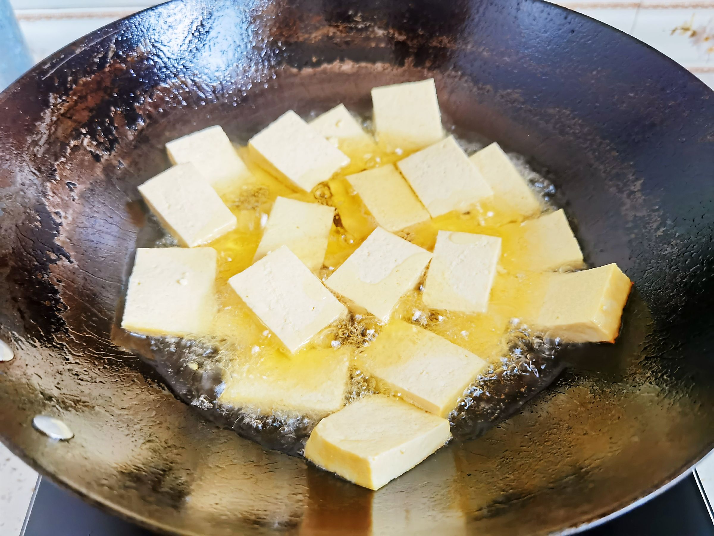 Stir-fried Tofu with Green Beans recipe