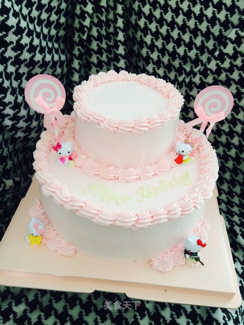 #四session Baking Contest and is Love Eat Festival#ten Inch Birthday Cake recipe