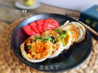 Sweet and Sour Egg with Onion Rings recipe